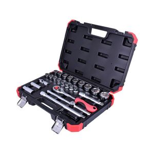 Jogo Soquetes 1/2 com 24 Pcs Sextavado 10-32mm Gedore
