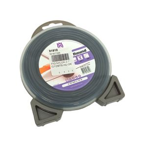 Fio Nylon Husqvarna Redondo 2,7mm rolo com 12 metros cor Cinza Original