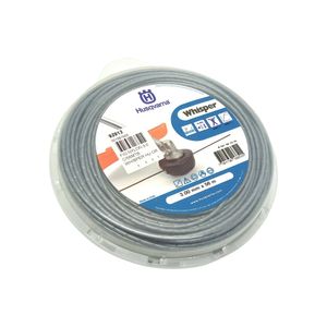 Fio Nylon Whisper Redondo 3,0mm Cinza Rolo com 56 Metros Husqvarna Original
