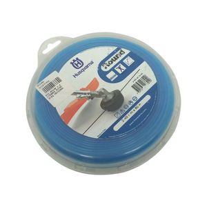 Fio Nylon Round Husqvarna Redondo 2,4mm rolo com 88 metros cor Azul Original