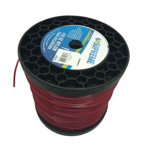 Fio Nylon Supreme Quadrado 2,6mm rolo com 2kg cor Vermelho