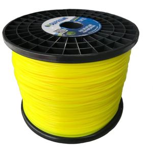 Fio Nylon Supreme Redondo 2,4mm rolo com 2kg cor Amarelo