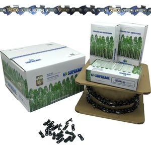 Corrente Supreme 3/8 1,1mm Picco Micro 2 Guias 205 dentes Para Motosserras